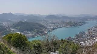 尾道の街を見下ろす、浄土寺山展望台からの景色！(View from Jodojiyama Observatory overlooking the city of Onomichi)