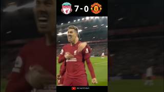 All goals in liverpool's 7-0 victory over manchester united