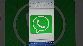 WhatsApp logo in ms paint#ms paint #painting#youtube #today#video #viral#shot#computer#nic computer