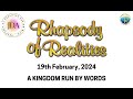 Rhapsody of Realities Daily Devotional - 19th February, 2024 | A Kingdom Run by Words