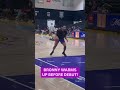 bronny james warms up before his g league debut with south bay 👀