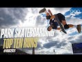 Top 10 BEST Runs from #Paris2024 | Men's Park Skateboarding