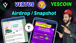 Vertus TGE \u0026 Listing Date out | Vertus Airdrop 💵 | Zoo Airdrop date 📅| Yescoin Snapshot listing date