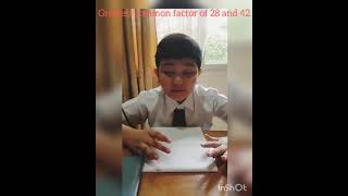Greatest Common Factor of 28 and 42