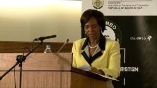 2  Keynote Address  Minister Maite Nkoana Mashabane