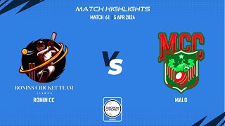 Match 61 - RON vs MAL | Highlights | ECS Portugal, 2024 | 5 Apr 2024 | ECS24.206