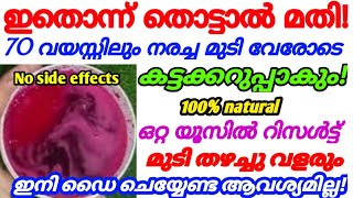 ഇനി വെളുത്ത മുടി കാണാൻ പറ്റില്ല | Homemade hair dye making | Hair dye making at home | Strong hair