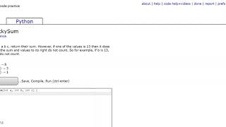 Logic 2 (luckySum) Java Tutorial || Codingbat.com