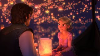 Tangled (2010) | All Those Days...Chasing Down A Daydream ♪ | Floating Lanterns Scene | 4K 2160p