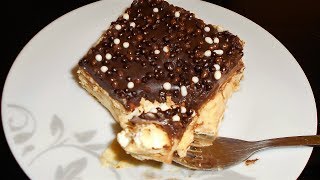 Εκλέρ Ταψιού σε 5 λεπτά No bake Eclair Cake in 5 Minutes