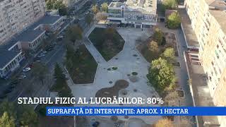 Piața Magnoliei din Oradea: 80% finalizată