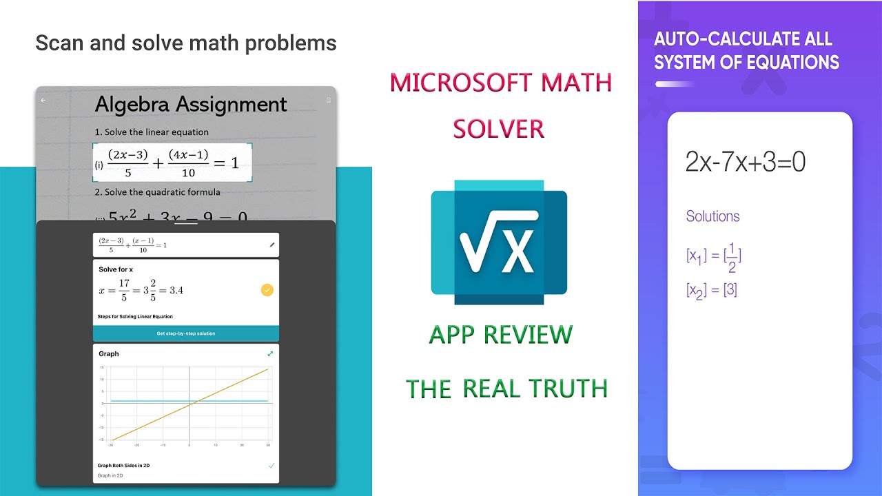 #Microsoft Math Solver App Review - YouTube