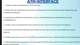 ATM INTERFACE using Java // Codsoft internship // Java Developer #codsoft #codsoftinternship