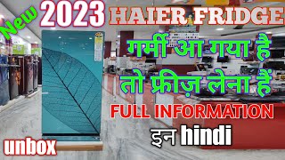 BEST ⚡2023 HAIER GLASS DOOR FREEZER ALL INFORMATION /HRD-2104PSG review /#refrigerator #freezer