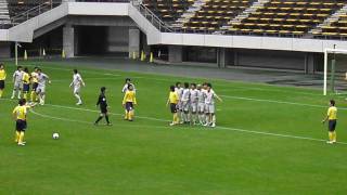 ジェフリザーブズ'11 vs長崎@フクアリ 柳明基ゴール(1-0) JEF Reserves fans 19,Nov