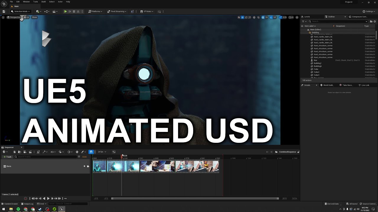 Export Animated Usd Out Of Ue5 Tutorial Youtube