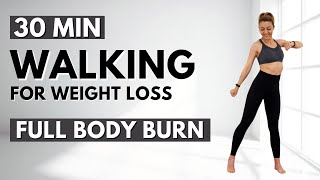 🔥30 Min STEADY STATE WALKING for WEIGHT LOSS🔥ALL STANDING🔥NO JUMPING🔥KNEE FRIENDLY🔥LISS WORKOUT🔥