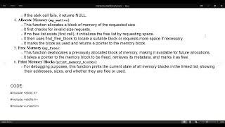 Simple Memory Allocator (SMA) Project | Dynamic Memory Management in C