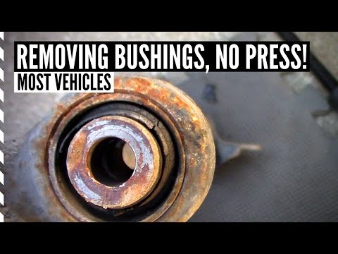 How control arm bushes removed and replaced?