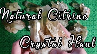 Crystal Haul Unboxing - Natural Citrine from Madagascar