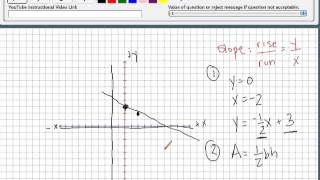 Graphing Triangles and Finding Area