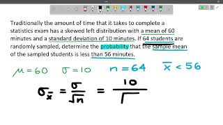 Sampling Distribution of Means (Identifying quantities and using Desmos)