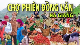 DONG VAN MARKET - HA GIANG, GO TO THE NORTHWEST MARKET WITH TORO PAN TO EAT THANG CO, MEN MEN - S...