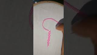 Beautiful needle Hand Embroidery Design 🪡❤️#shorts #shortvideo