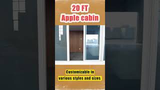 20ft apple cabin house prefabricated house, ready to use