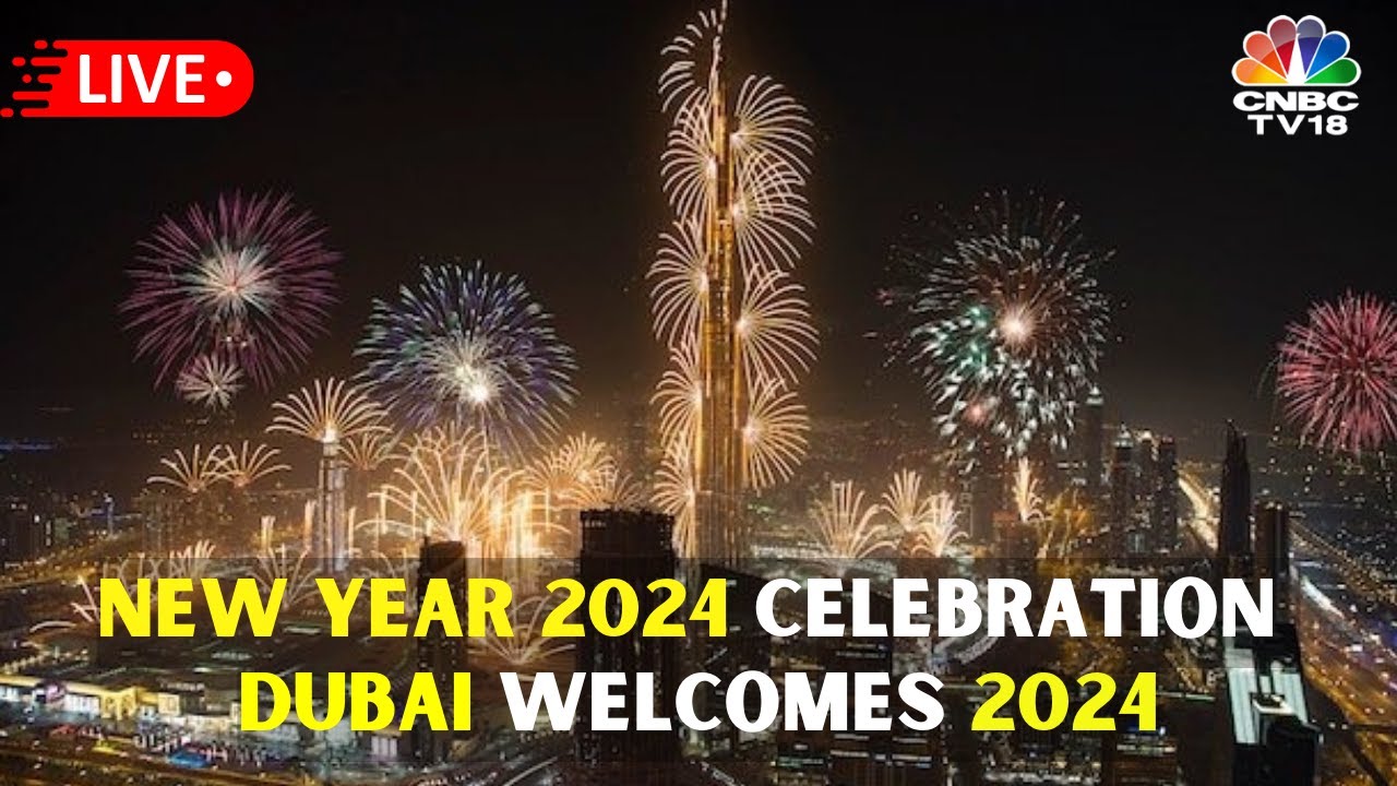 LIVE: New Year 2024 Celebrations Dubai, Burj Khalifa Qatar India World Welcomes 2024 N18L