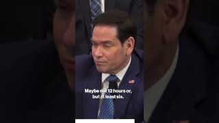 Watch Marco Rubio's MIC DROP Response to 'Dozy Don' Allegations #shorts