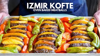 Izmir Kofte, Oven Baked Turkish Meatballs in Tomato Sauce