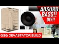 DIY Subwoofer DEVASTATION!! GSG Devastator DIY BUILD VIDEO.  HOME THEATER GURUS.