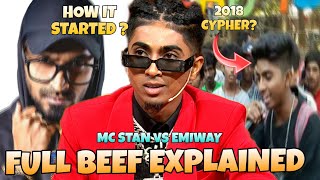MC STAN vs EMIWAY - FULL BEEF EXPLAINED [ 2018 - 2023 ] 😱