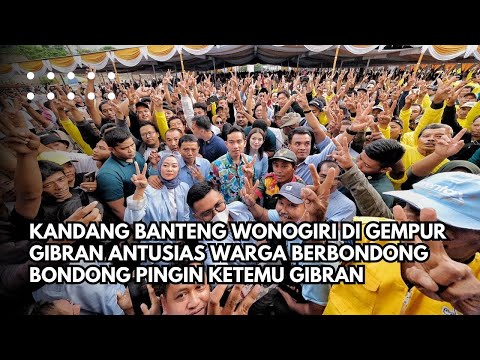 KANDANG BANTENG WONOGIRI DI GEMPUR GIBRAN‼️ANTUSIAS WARGA BERBONDONG ...