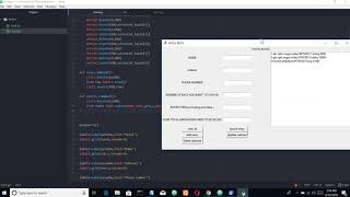 python tkinter video tutorial video 6:Tkinter Gui and sqlit3