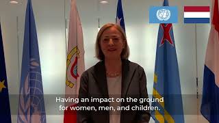 On PBF: Ambassador Yoka Brandt, Permanent Representative of The Netherlands to the UN