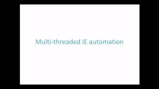 Multithreaded IE automation in VBA