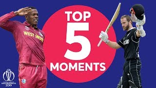 Brathwaite? Williamson? | West Indies vs New Zealand  - Top 5 Moments | ICC Cricket World Cup 2019