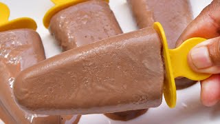 Chocolate Popsicles/ Homemade Chocolate Popsicles