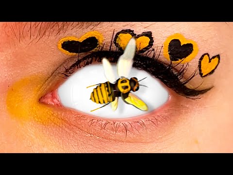 WOW! There is a BEE IN THE EYE #shorts