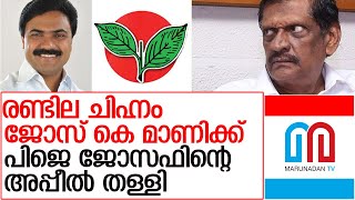 രണ്ടില ചിഹ്നത്തിനായുള്ള നിയമപോരാട്ടത്തില്‍ പി ജെ ജോസഫിന് വീണ്ടും തിരിച്ചടി. l kerala congress  m