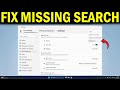 How To Fix Search Box Missing From Taskbar In Windows 11 - Quick Fix
