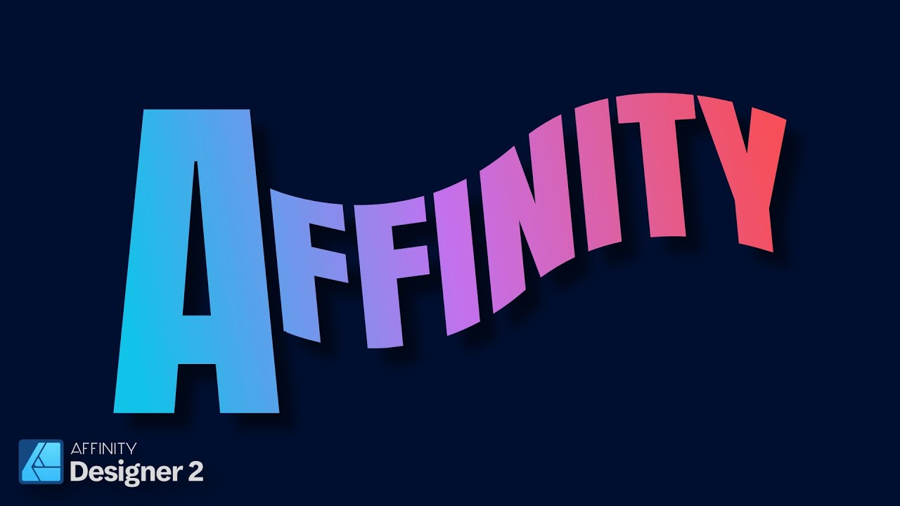 Affinity Designer 2 Wavy Text Effect Youtube