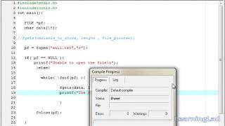 45 fgets Function C Programming Language Video Tutorial