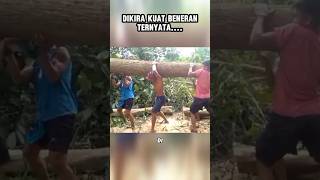 DIKIRA KUAT BENERAN TERNYATA... #shorts #funny #viralvideo