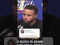 Steph was confused by this reporters question !