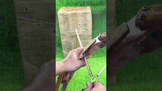 Unique hand wooden crossbow # Craft # DIY