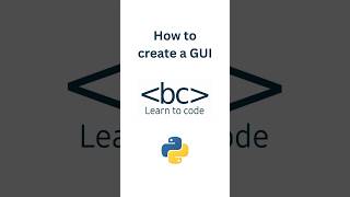 Master Python GUI’s in 60 seconds! #coding #python #programming
