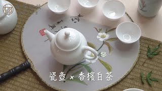 【木羽商號|林麗華茶藝】優雅的白瓷壺與香檳白茶 How to brew a cup of  white tea with chinaware teapot